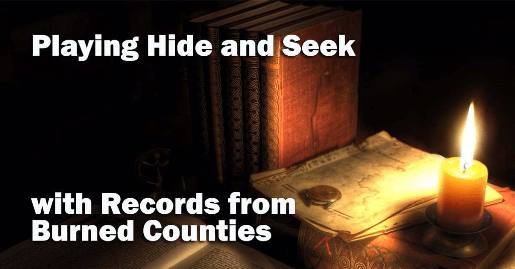 Playing Hide and Seek with Records from Burned Counties