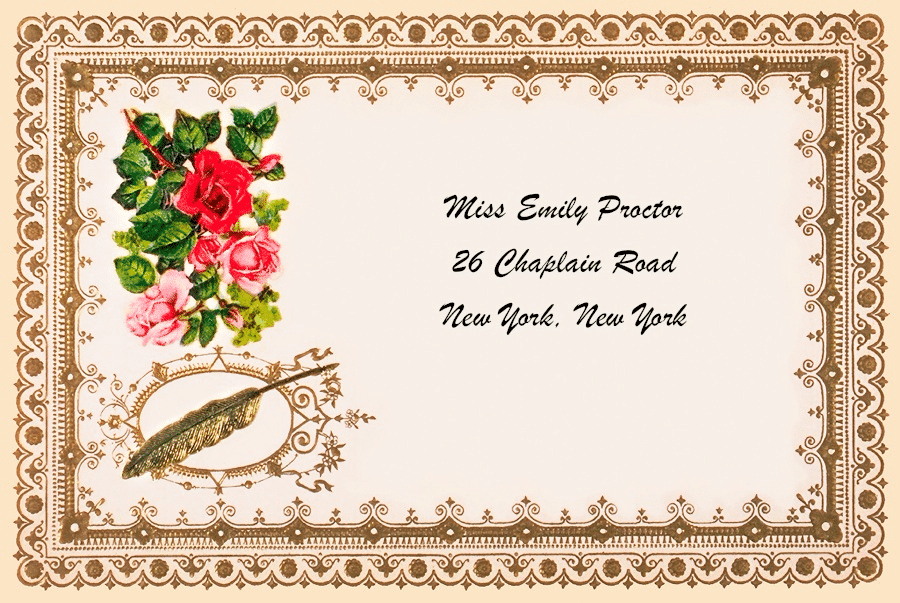 Victorian Calling Card