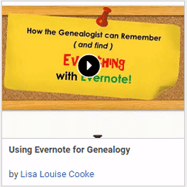 Using Evernote for Genealogy