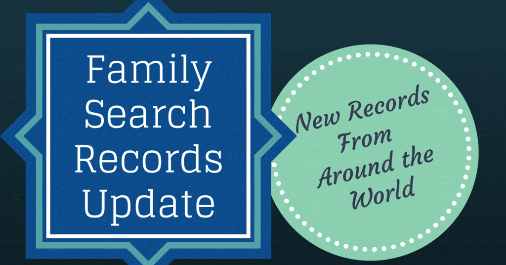 FamilySearch Records Update