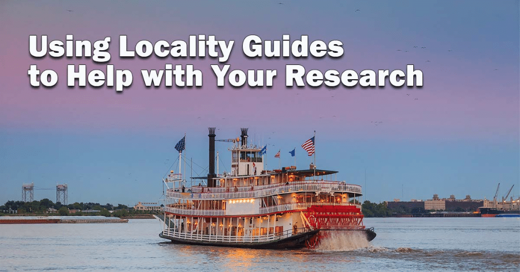 Using Locality Guides to Help with Your Research