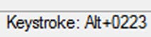 Keystroke Keystroke