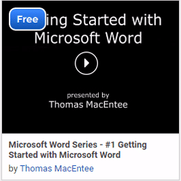 Microsoft Word Series - #1 Getting Started with Microsoft Word