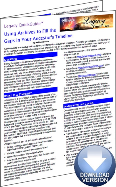 Using Archives to Fill Gaps