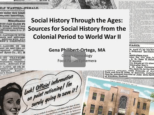Social History through the Ages: Sources for Social History from the Colonial Period to World War II