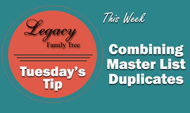 TT - Combining Master Source Duplicates